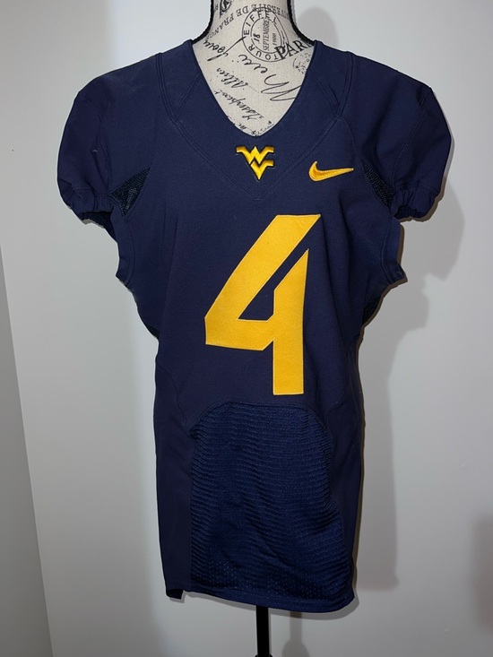 Nike Other - Nike West Virginia Mountaineers Player Issued Football Jersey Blue #4 WVU 42 L